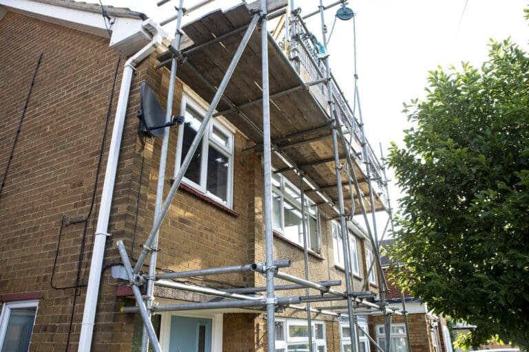 C&W Scaffolding is providing safe access for roof repairs in Southampton